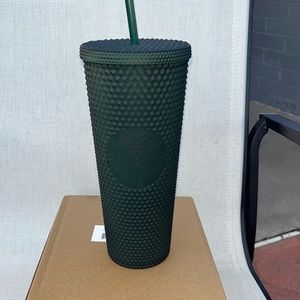 Starbucks Dark Green Jelly Studded Tumbler 24oz Venti
